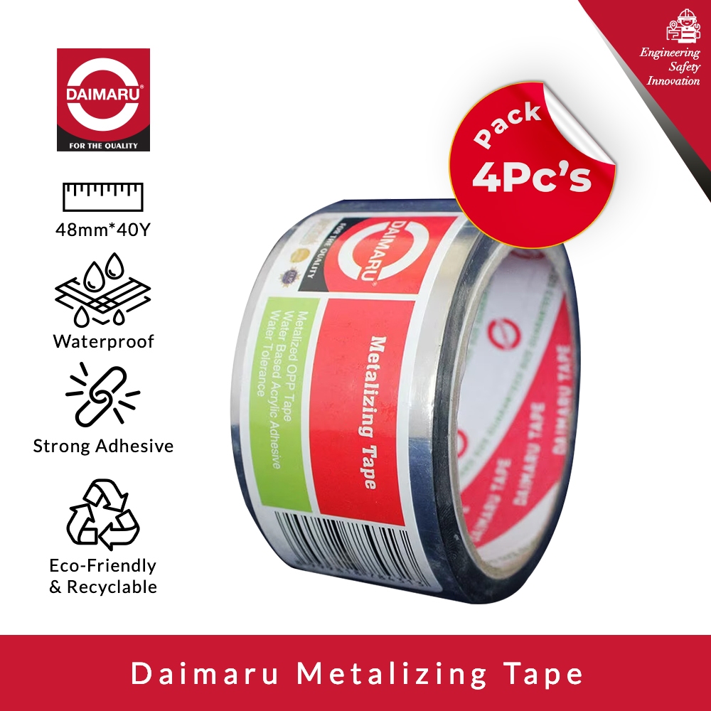 

[Paket 4 pcs] Daimaru Metalizing Tape 48mm x 40 Yard