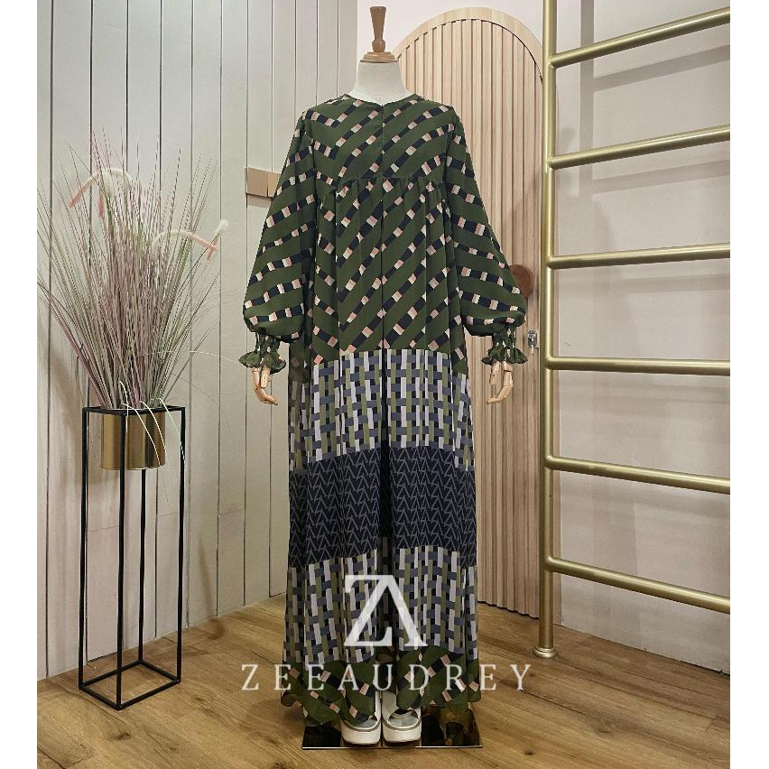 EMELDHA DRESS GAMIS PRINTINGAN BY ZEEAUDREY