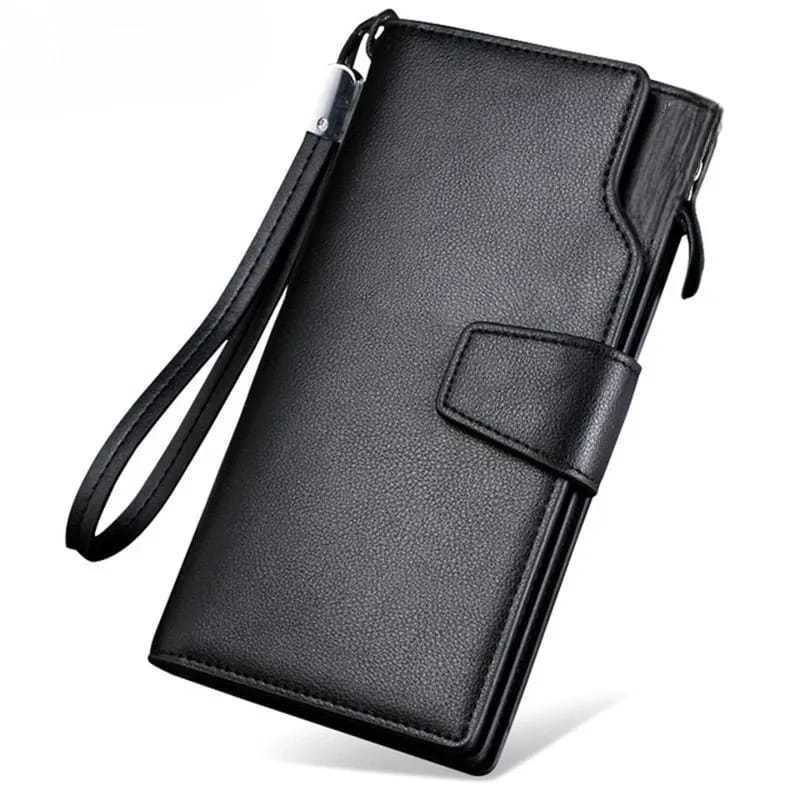 Dompet Panjang Unisex Pria Wanita Kulit PU NONAME t Dompet Lipat Muat Banyak Kapasitas besar