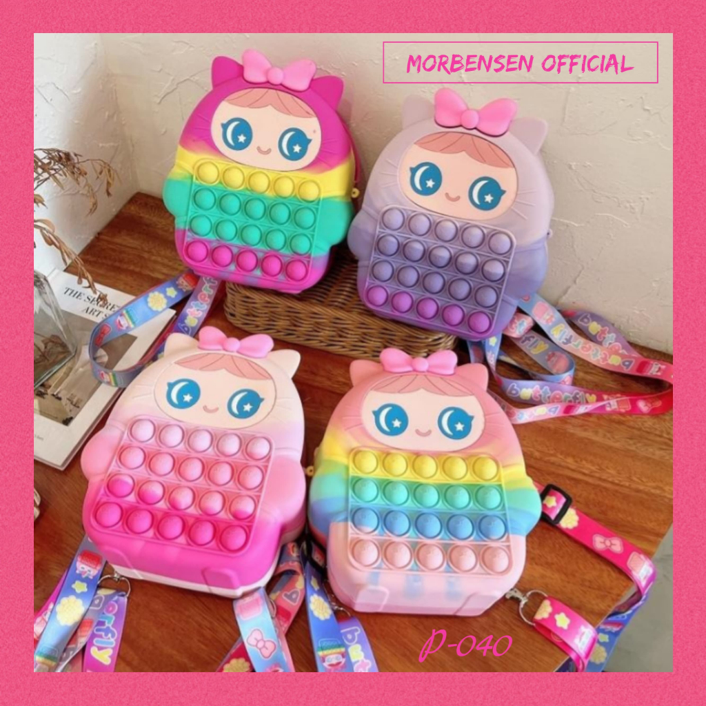 TAS ANAK POP IT JELLY / TAS POP IT ANAK SELEMPANG UNICORN / TAS POP IT ANAK TERMURAH - P-040