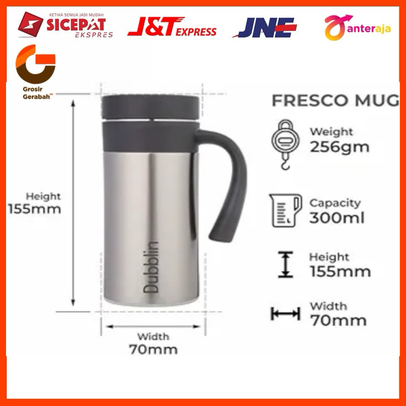 dublin botol tumbler mug fresco 300 btl 1918