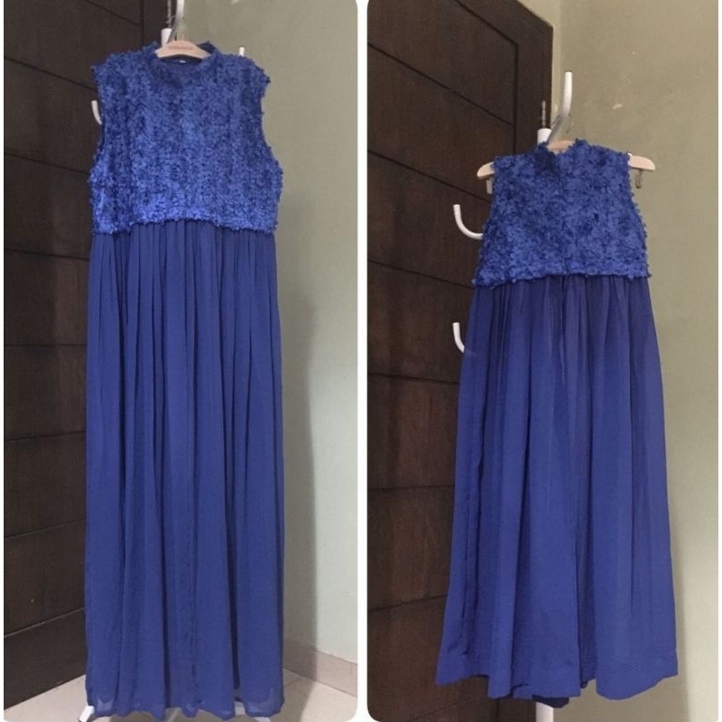 gamis couple preloved kaftan ibu anak outer lebaran