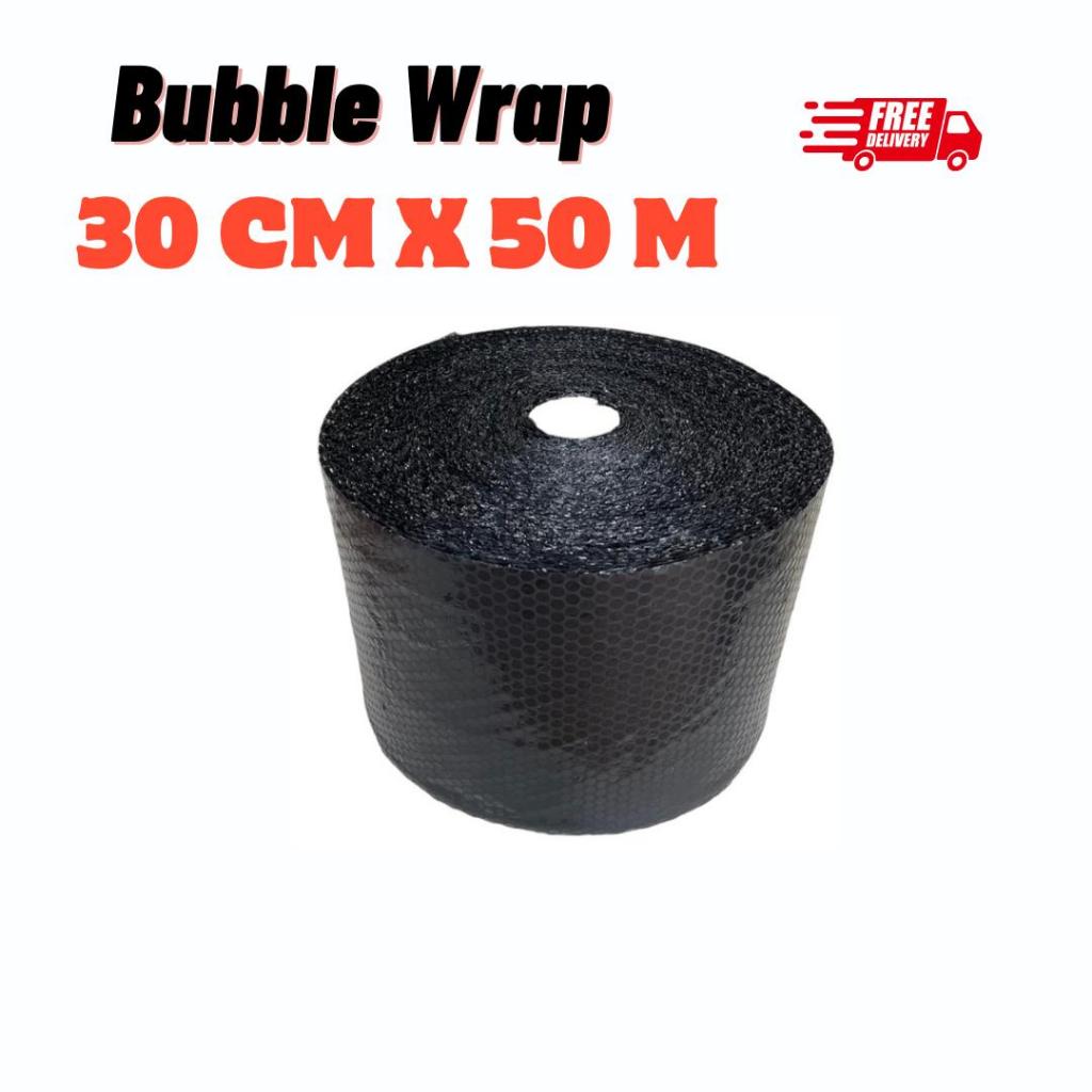 

Bubble Wrap Hitam dan bening 30 cm x 50 meter