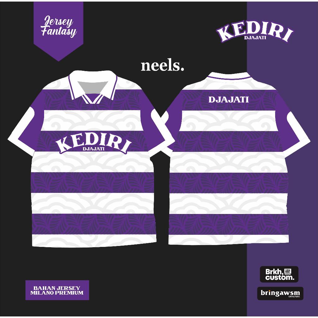 JERSEY FANTASY PERSIK KEDIRI VINTAGE REGULER DAN JUMBO M L XL XXL XXXL NEELSAPPAREL BRKHCUSTOM