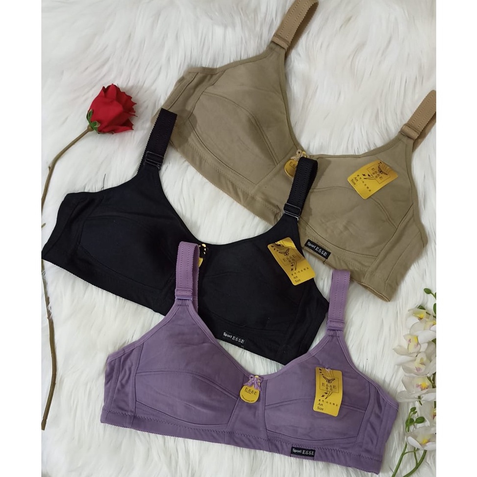 KJX442 GROSIR ESSE  BRA Busa Tipis Tanpa Kawat JUMBO  BH WANITA  399