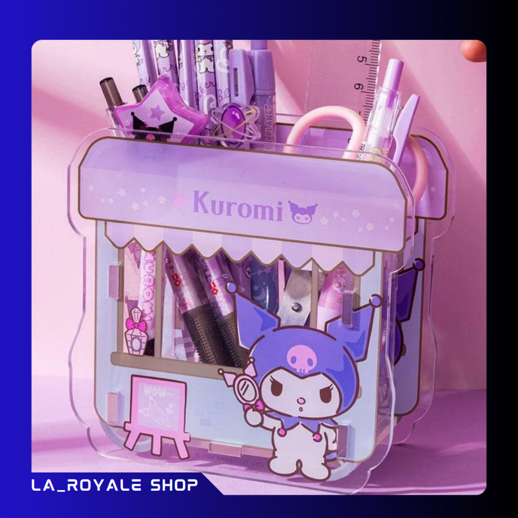 

Tempat Pulpen Stationery Kotak Penyimpanan Organizer Meja Tempat Pulpen Akrilik Sanrio hm 81