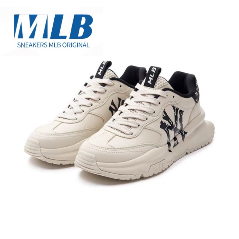 Sepatu MLB Bigball Chunky Runner Classic Monogram NY Yankees / MLB Original