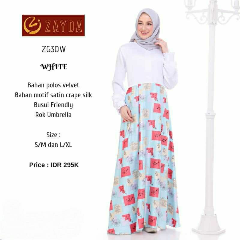 Zayda ZG30 Gamis Sale / Dress Fashion Muslimah Branded