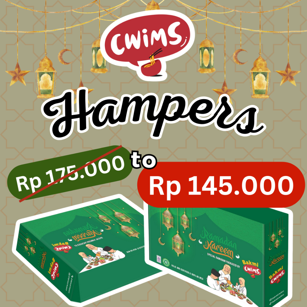 

Hampers Lebaran Bakmi Cwims Frozen Halal Non MSG