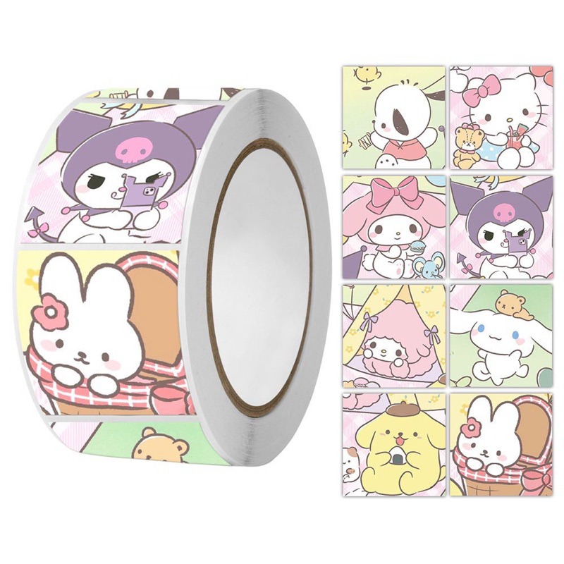 

STICKER Sanrio Roll HK Melodi Korumi Cinamon Stiker Lucu Kreatifitas Anak Mainan Lucu reward anak