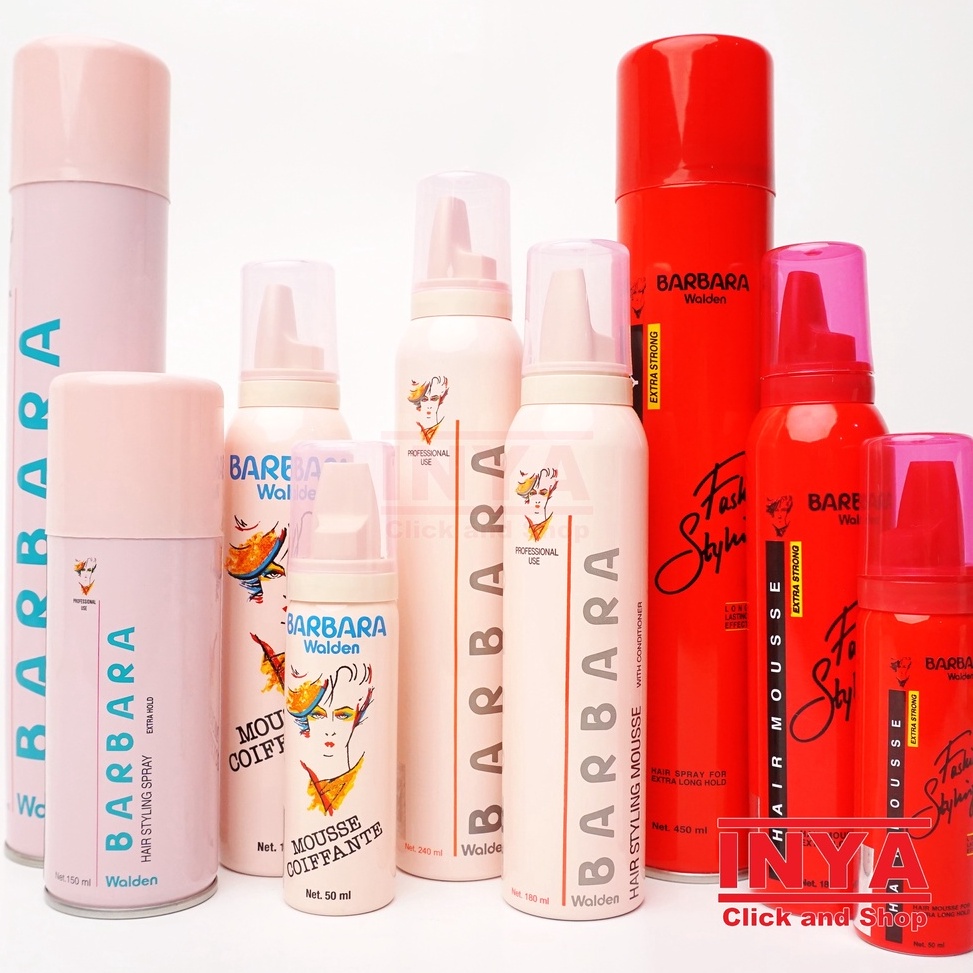 YEO964 TERBARU BARBARA HAIR FOAM MOUSSE  SPRAY  Styling Rambut