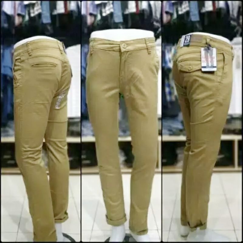 Celana Chinos panjang OSELLA Original jeans