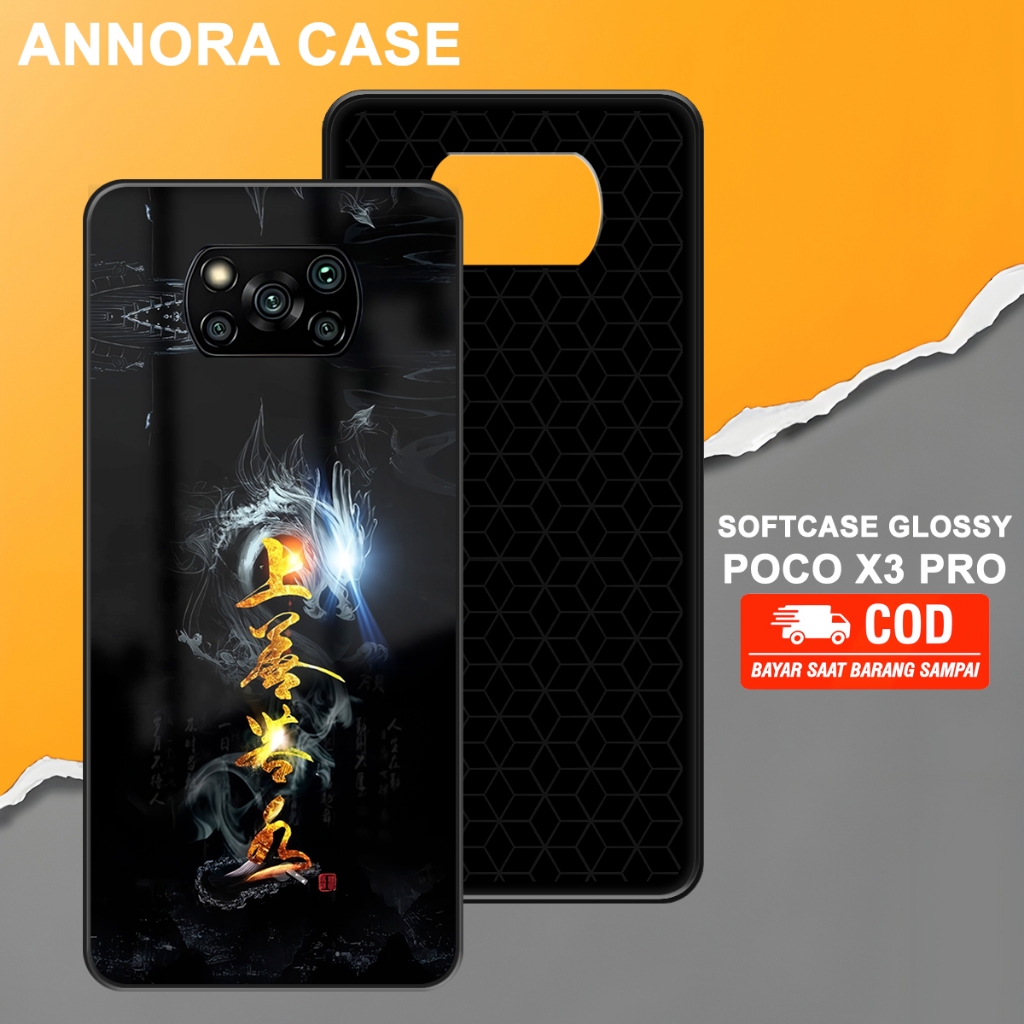 Softcase Glossy Motif Terbaru Case Procamera Case anti jamur cocok untuk Poco X3 Pro X3 NFC Poco X3 