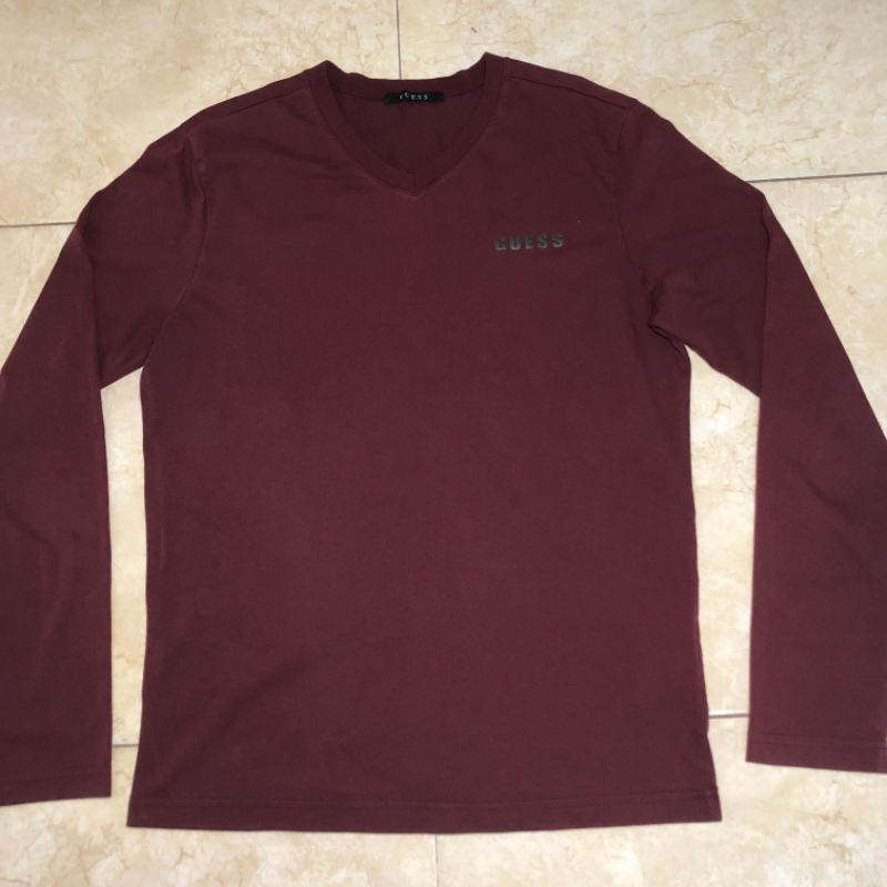 kaos lengan panjang guess