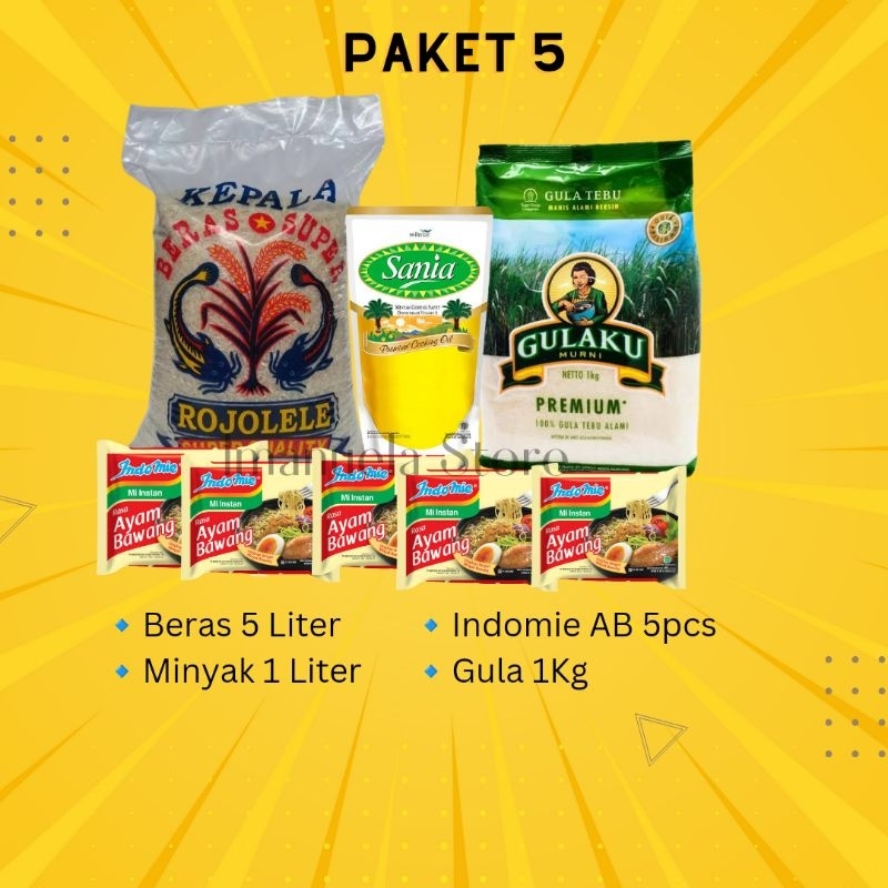 

Paket Sembako Murah / Paket Sembako Ramadhan / Sembako Murah / Hampers Ramadhan / Paket 5 / Paket Berbagi