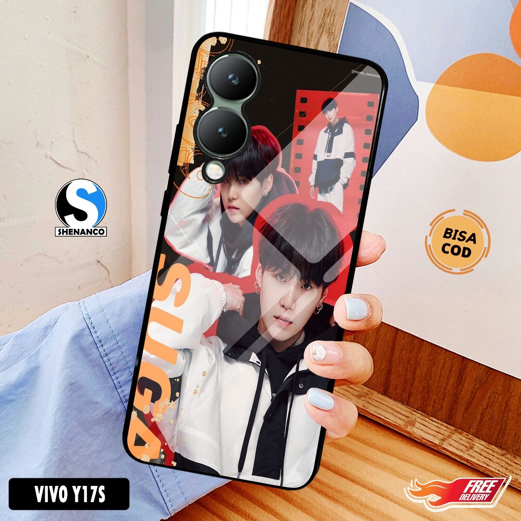 [COD]Promo Case Vivo Y17S Gambar Wallpaper BTS Kpop Suga 03 Aesthetic Casing Hp Bisa Type Lain Desai