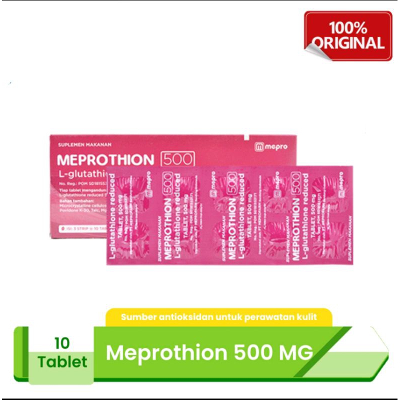 Meprothion 500mg perstrip L-Glutathion 500mg
