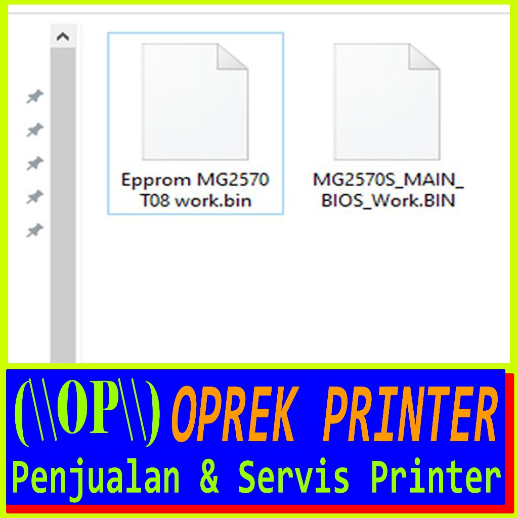 FILE EEPROM dan BIOS CANON MG2570s