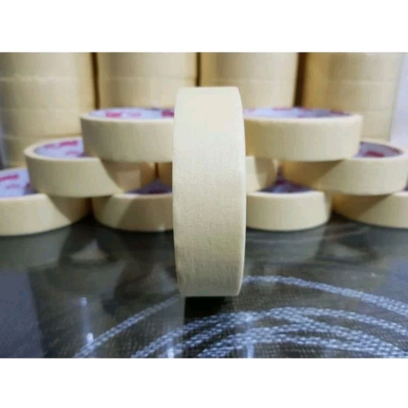 

lakban kertas/Masking tape lebar 24mm x 12 meter