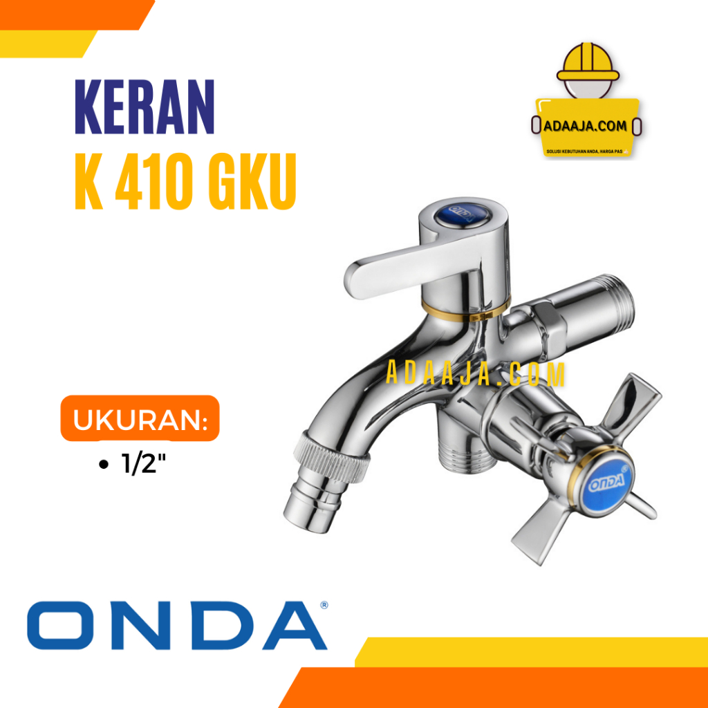 Kran Air Cabang Shower Onda Keran Double Mesin Cuci K 410 GKU - Onda