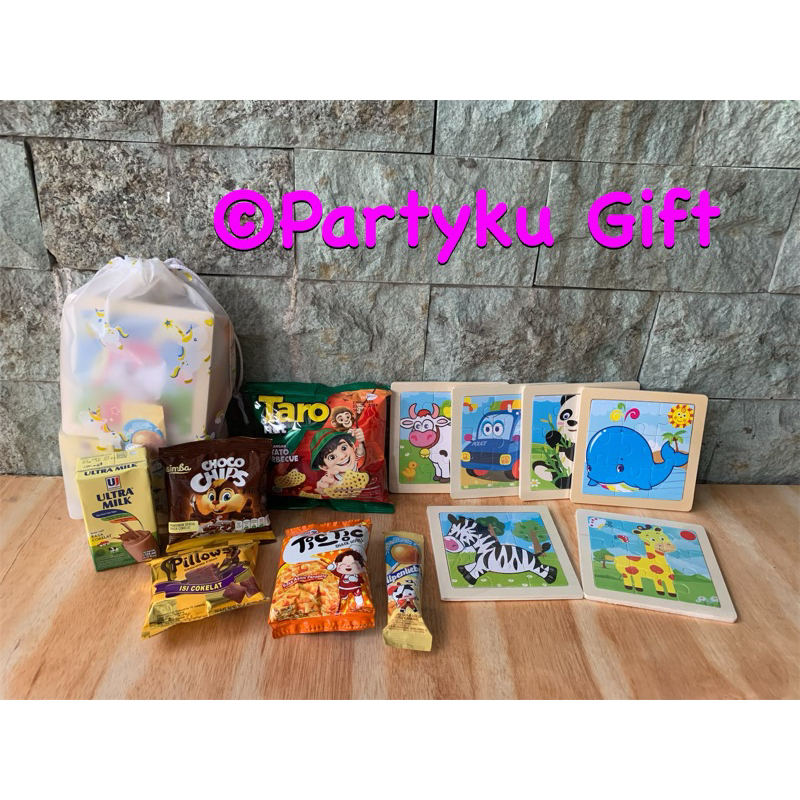 Bingkisan ulang tahun anak /Paket snack ulang tahun/Hadiah lomba/goodie bag/souvenir ulang tahun/Pak