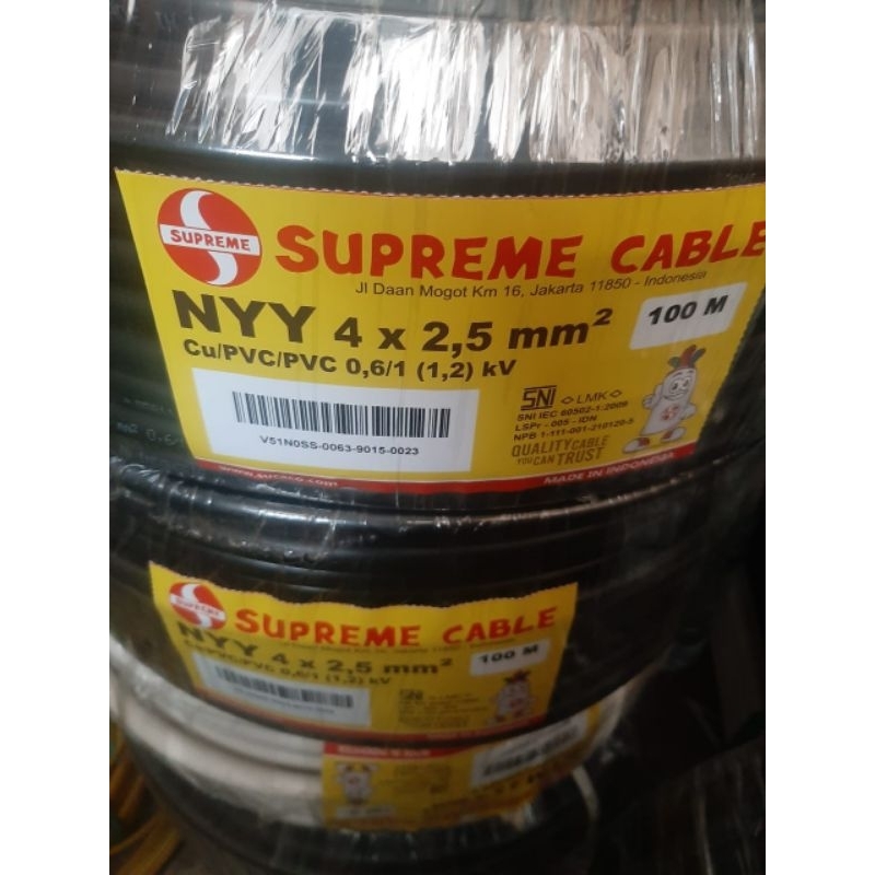 kabel NYY 4x2.5 100 meter supreme