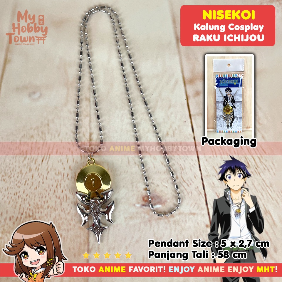 Kalung Anime Cosplay Nisekoi : Raku Ichijou