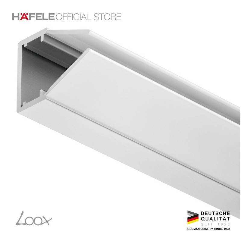 Rumah LED Strip Aluminium 2M Sudut Kap Siku Profile Cover Lampu HAFELE