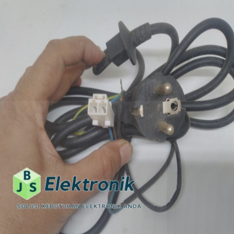 KABEL AC KULKAS KABEL POWER AC +SOCKET + SKUN 3.5M