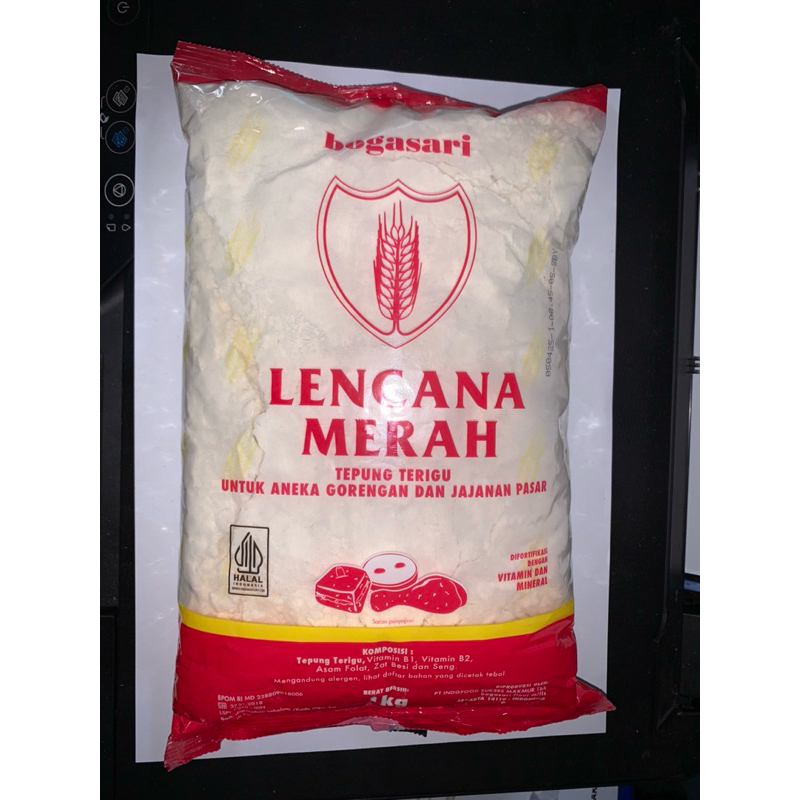 

TEPUNG TERIGU BOGASARI CAP LENCANA MERAH 1KG