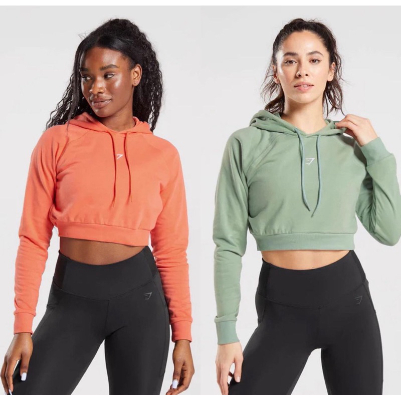 Gymshark Hoodie Crop Army