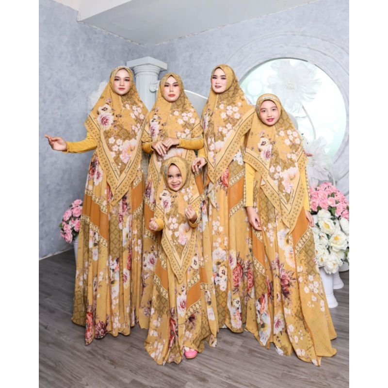 Gamis Viral Melati Couple By Ac Original / Gamis Syar'i Terbaru / Gamis Syar'i Cantik / Gamis Syar'i