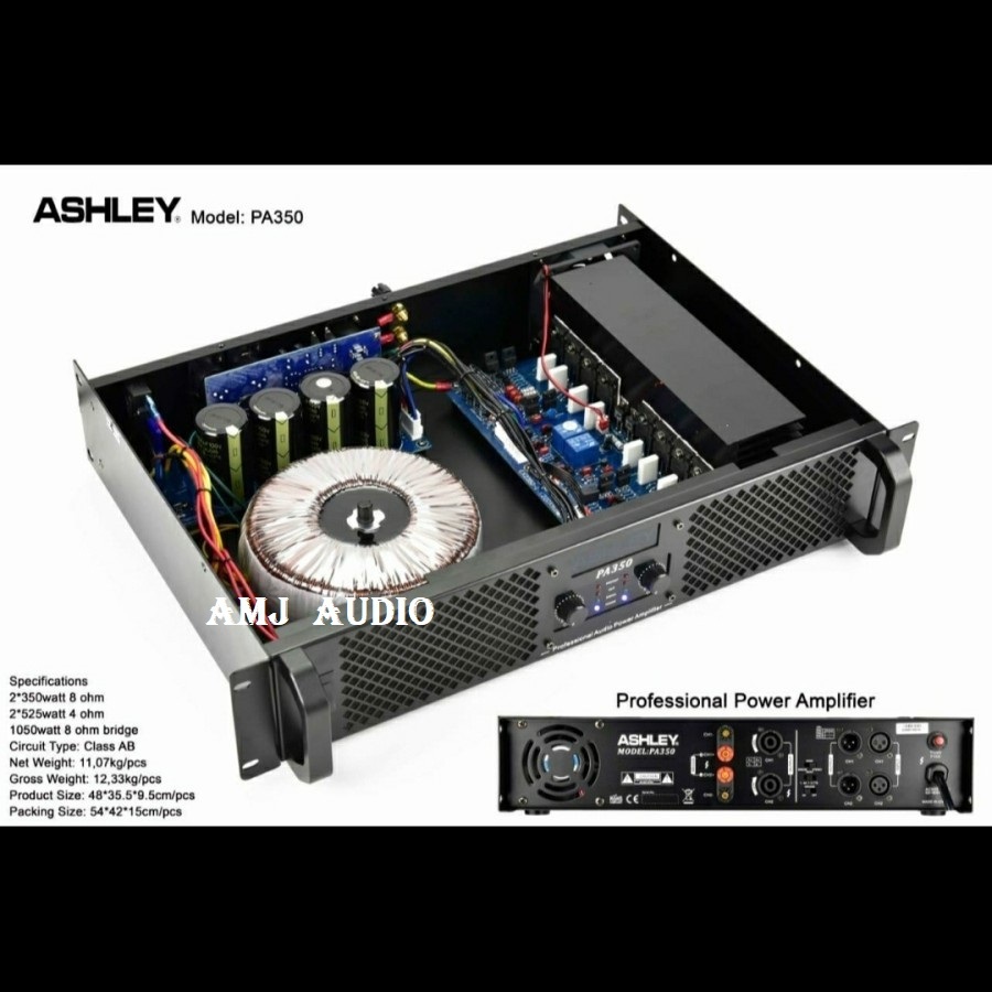 POWER AMPLIFIER ASHLEY PA350/PA 350 ORIGINAL NEW