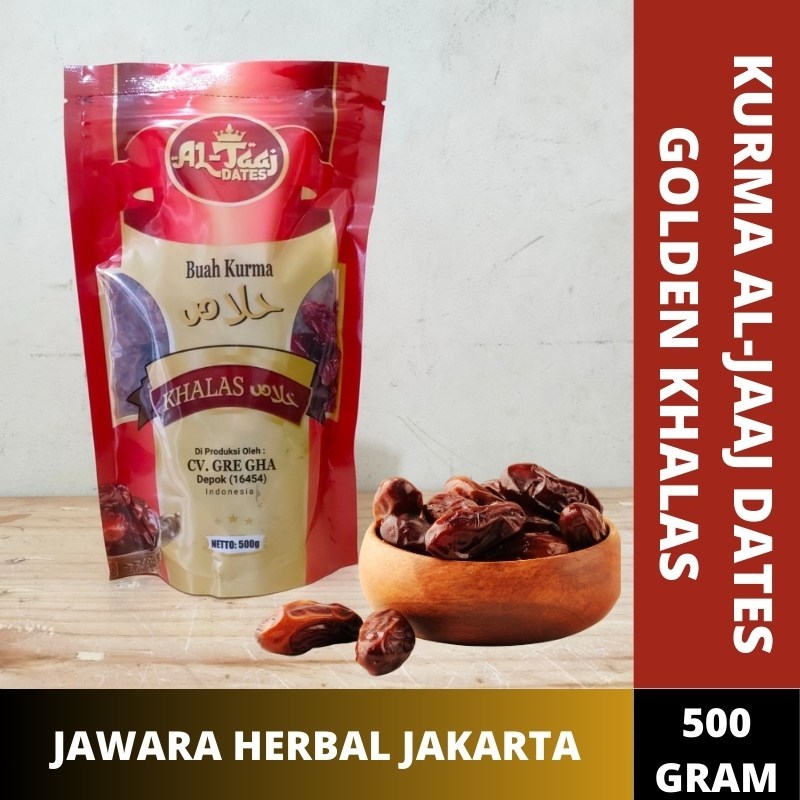 

Kurma Golden Dates Khalas 500g Kemasan Baru Kurma Al-Taaj