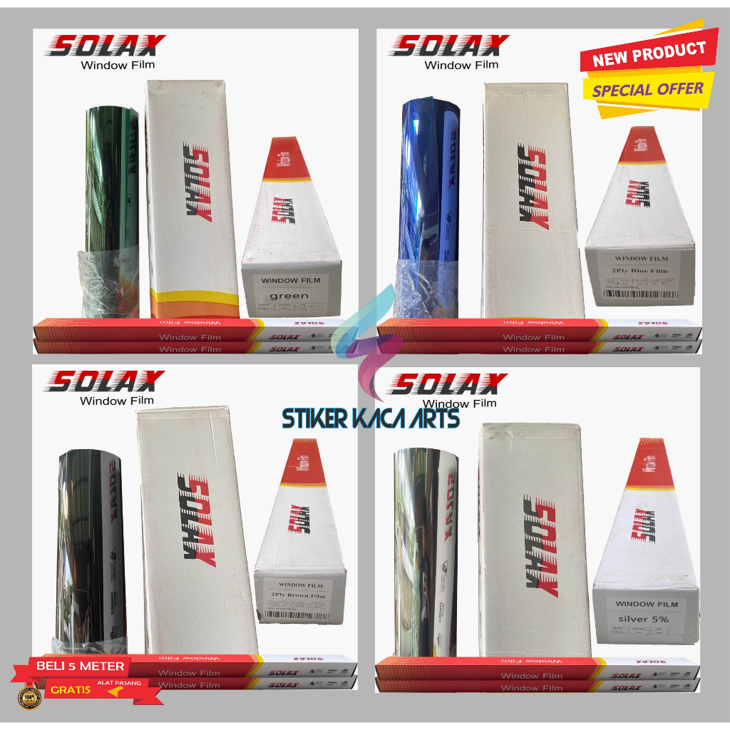 Kaca film oneway solax/kaca film satu arah/oneway