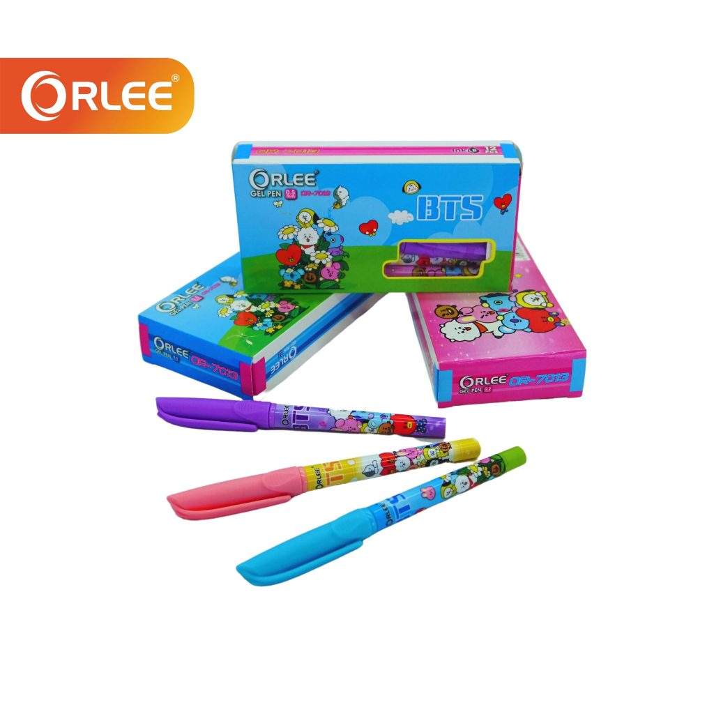 

Bolpoin / bolpoint / pulpen gel Orlee motif BTS OR-7013 ( 1 lusin isi 12 pcs)
