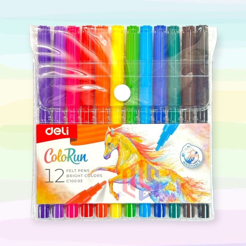 

Spidol 12 Warna Deli EC100 03