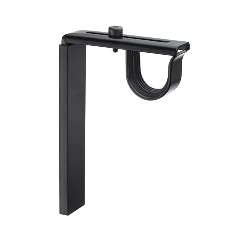 IKEA BETYDLIG Braket dinding/plafon untuk tiang rel gorden , hitam / putih