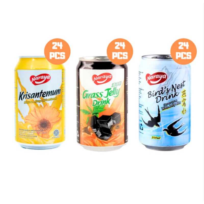 NARAYA KALENG 300 ML / NARAYA BIRD’S NEST, KRISANTEMUM, CINCAU GRASS JELLY