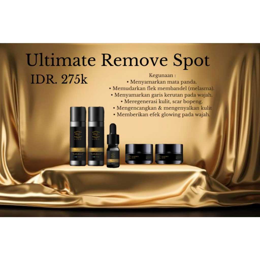 HI GLOW SKINCARE PAKET ULTIMATE REMOVE SPOT UNTUK FLEK BANDEL MENAHUN