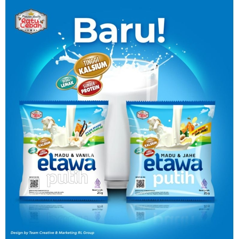 

Susu Kambing Etawa Putih Ratu Lebah Plus Madu & Vanila 1 Box Isi 10 Sachet