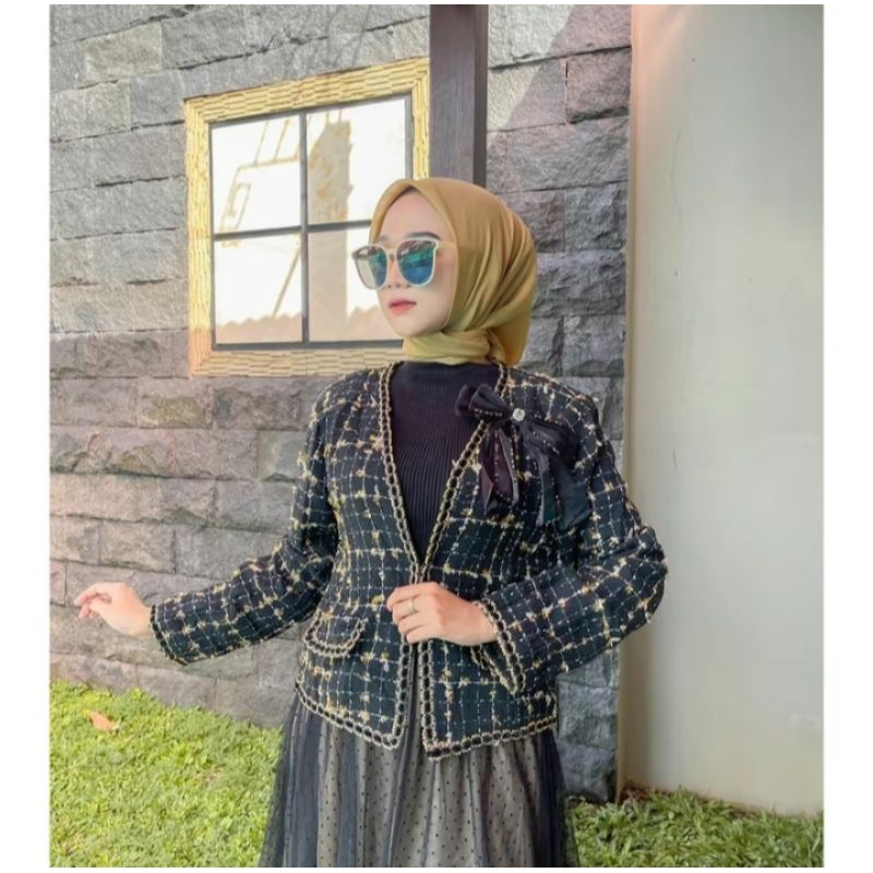 outer dres terbaru rompi one set outer kekinian outer 2in1 inner dan rompi dress outer