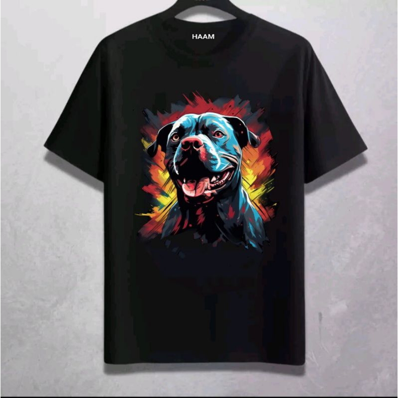 [COD] KAOS DISTRO GAMBAR ANJING 3D KAOS GAMBAR ANJING KAOS KECE KAOS GAMBAR HEWAN TERCERDAS