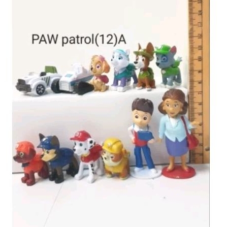 Action figure Paw Patrol set isi 12