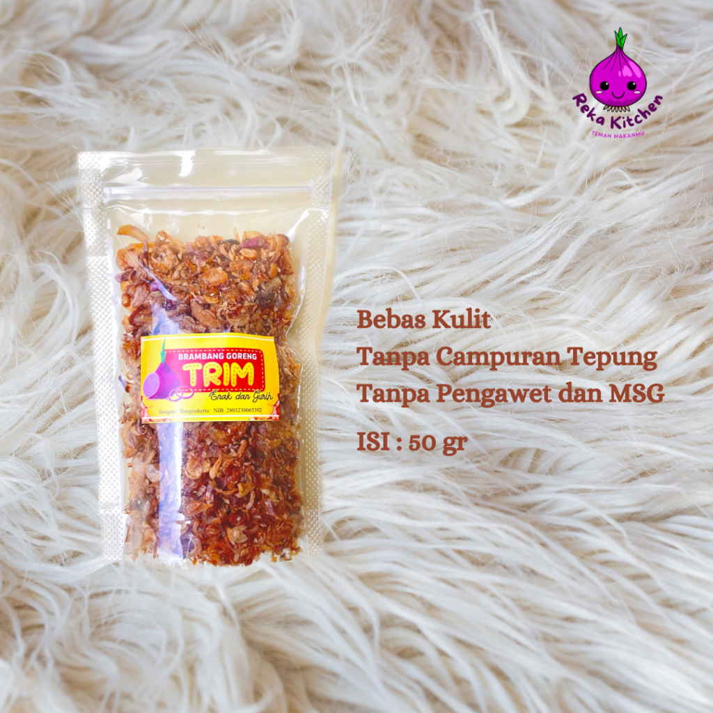 

Bawang Goreng Premium Asli Tanpa Tepung TRIM 50 gr