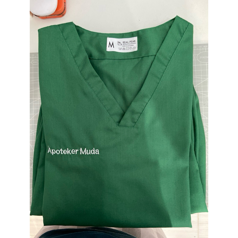 [Preloved] Baju OK Toyobo, scrub baju Medis Lengan Panjang Bahan Toyobo