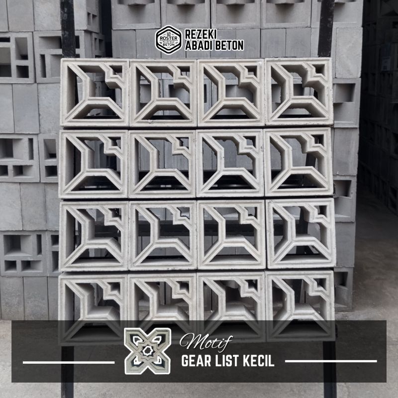 Roster Kelelawar | Roster Beton Minimalis Warna Abu-abu