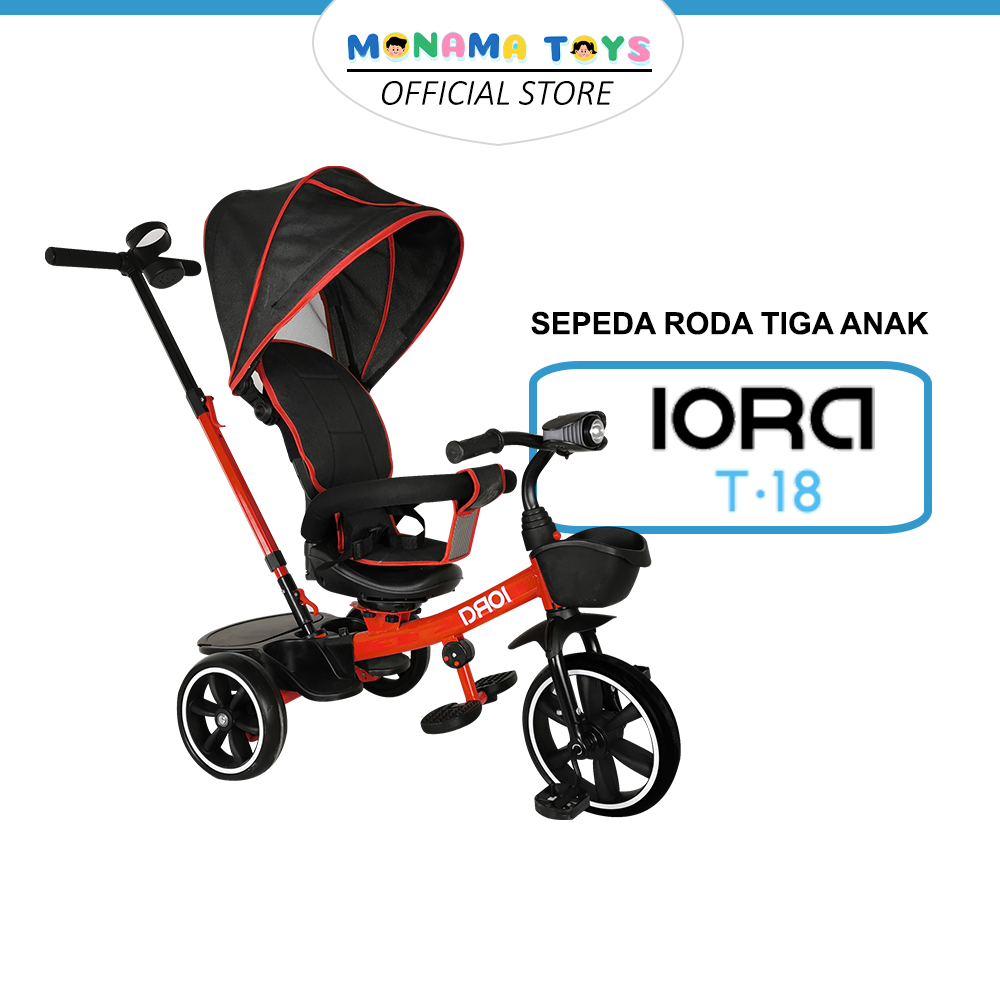 Sepeda Roda Tiga Anak Tricycle Stroller PMB IORA T18