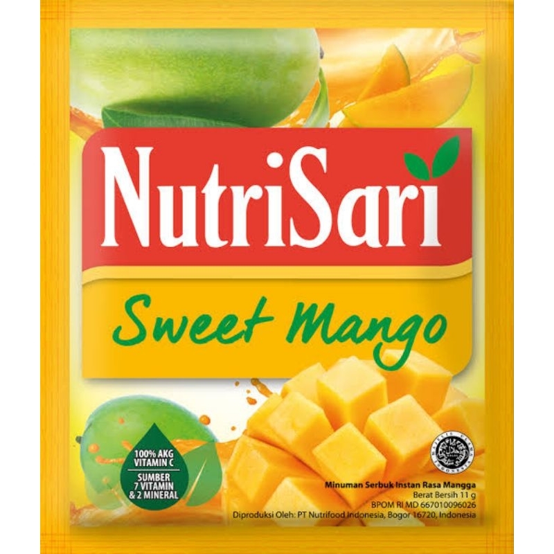 

Nutrisari Minuman Sweet Mango Sachet