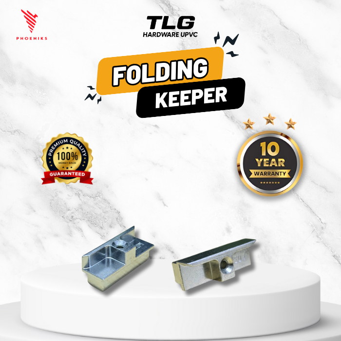 Folding Keeper – Penahan Pintu Lipat UPVC Stopper/Penyangga Anti Geser Putih – TLG